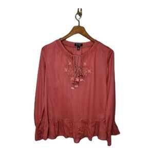 Jessica Simpson Size Small Boho Style Longsleeve Blouse